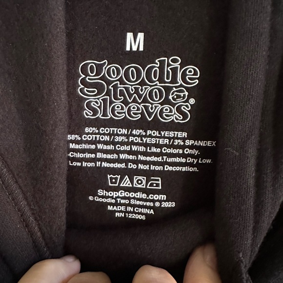 Goodie two shoes studded sweat hoodie. Neot size medium with free gift. - Picture 4 of 4
